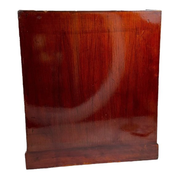 Vintage 1900s Korean Wood Jewellery Box 3 drawers with Intricate Metal Design - Picture 6 of 10